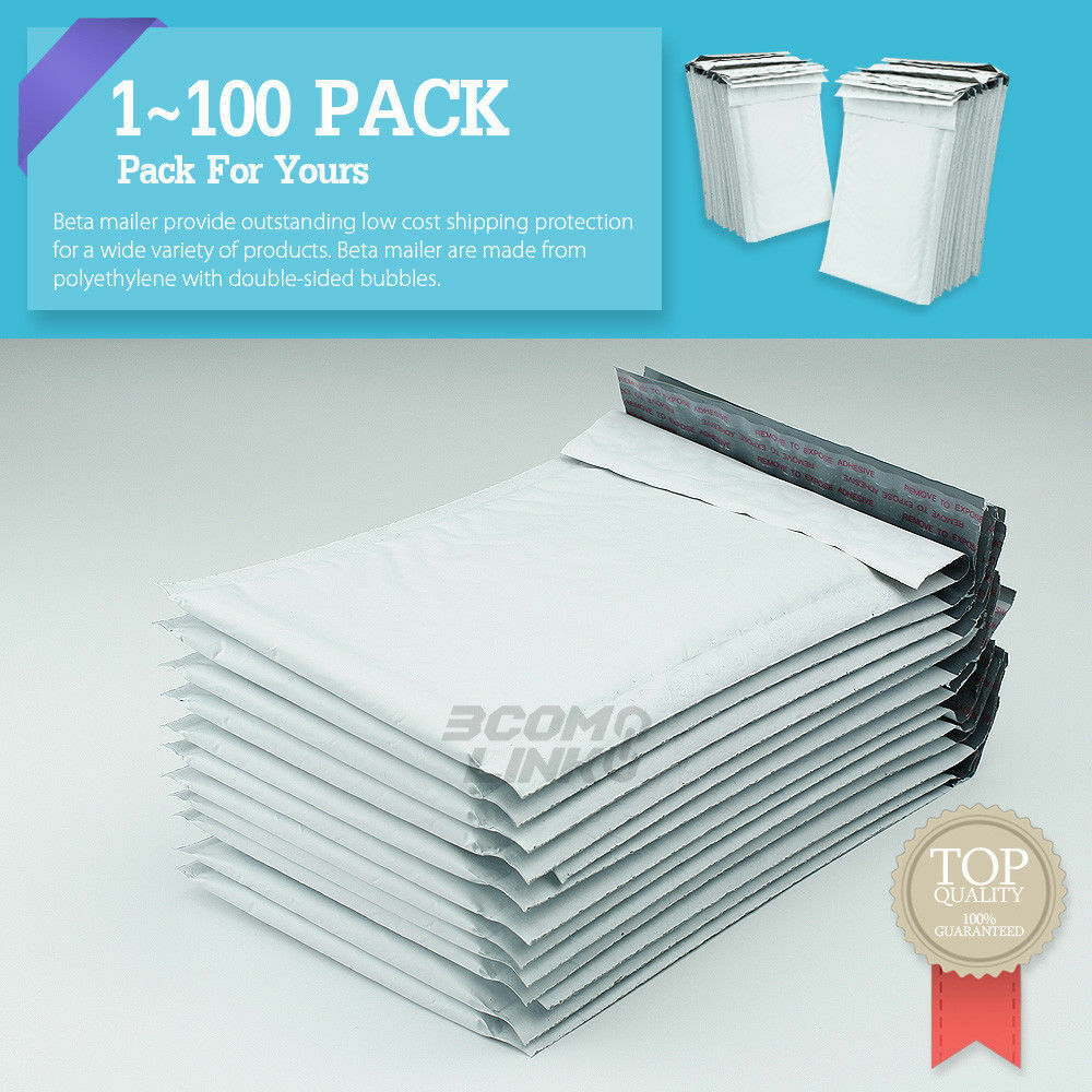 4×6 inch poly Self Seal Bubble Mailer Padded Envelope #0000 25,50,100,500,1000