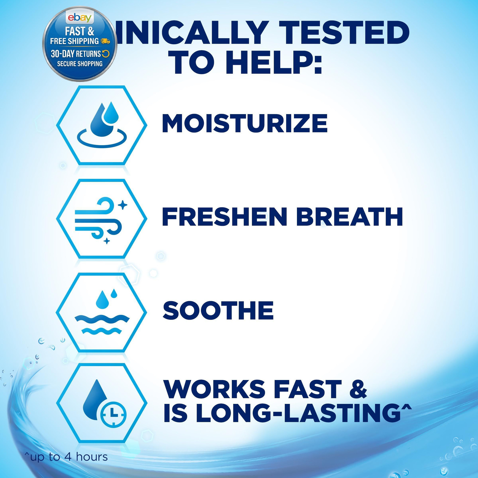 Moisturizing Gel, 1.5 oz | Alcohol-Free Dry Mouth Gel, Flavor-Free, Provides Up
