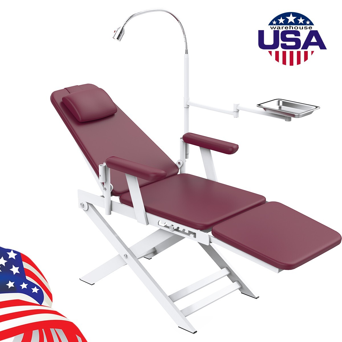 Unidad Dental Portátil: Jeringa, Succión, Turbina, Compresor 4H / Silla Opcional