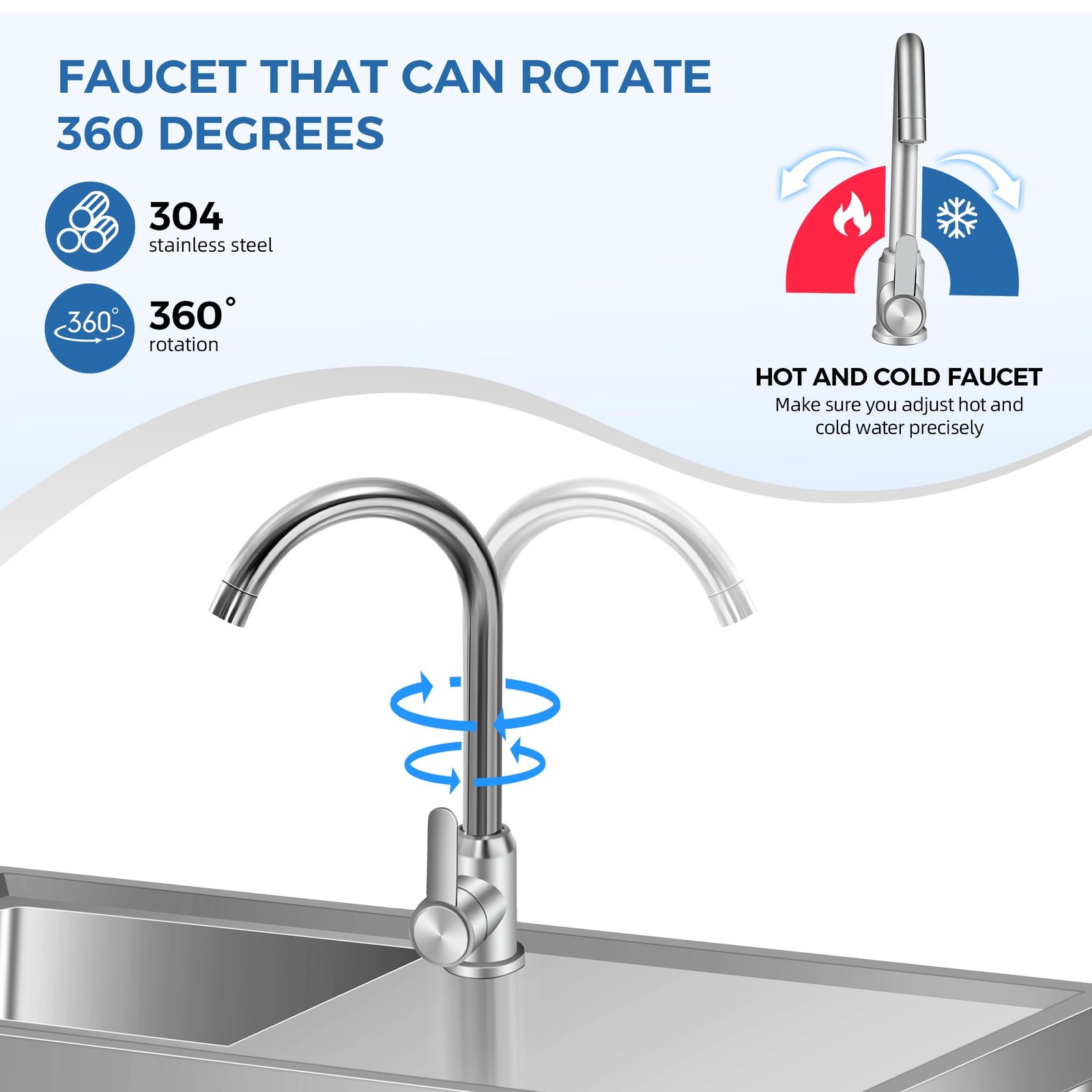 30″x16″x30″ Kitchen Sink Stainless Steel Commercial 1 Compartment Utility Sink
