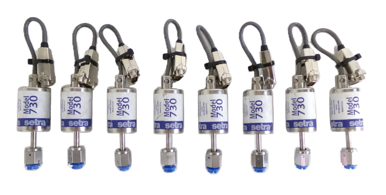 Setra 730G100TAD42CZZKA1 Pressure Transducer Model 730 Reseller Lot of 8 Spare