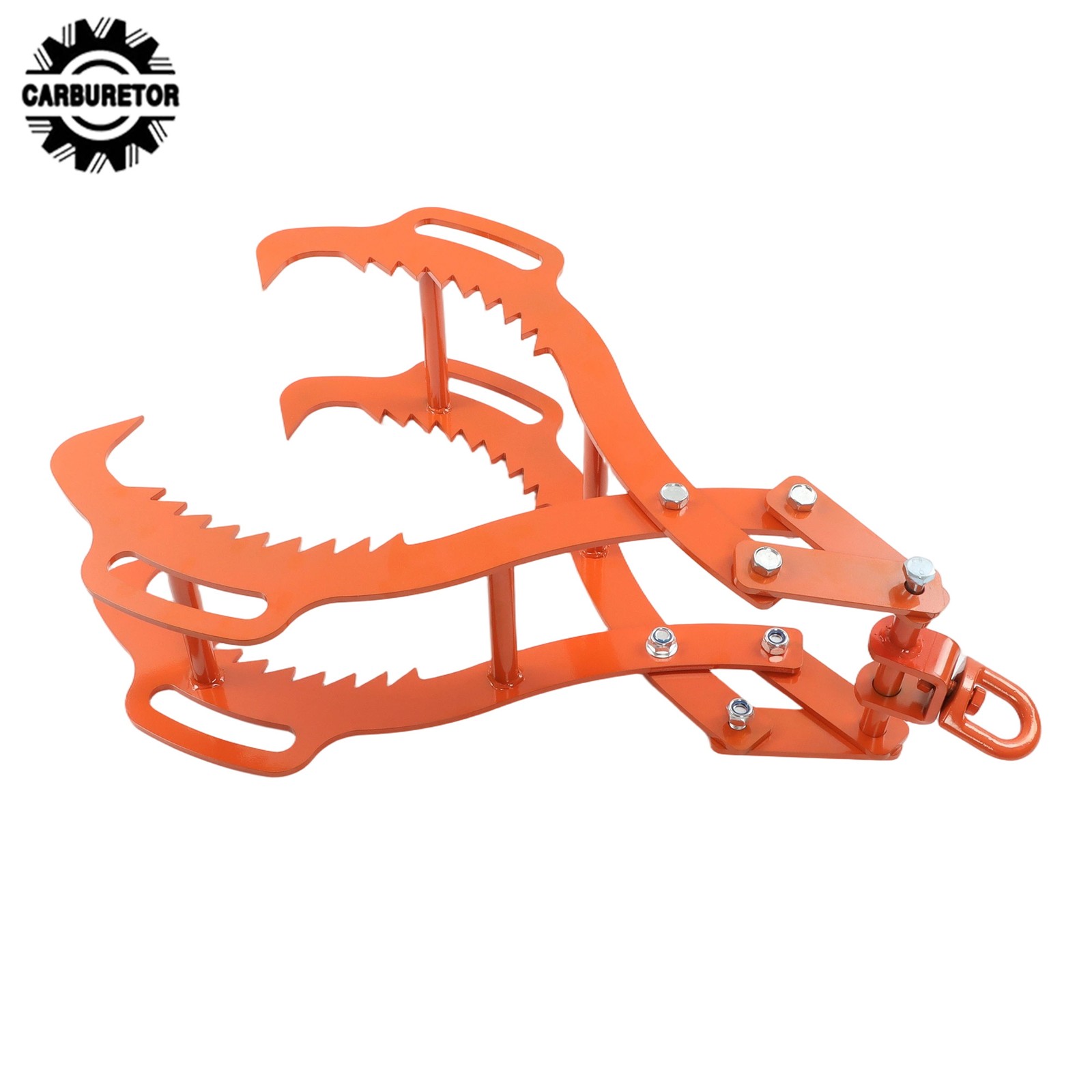 32 in Log Lifting Tongs 4 Claw Steel Swivel Dragging Tongs For Lifting & Felling