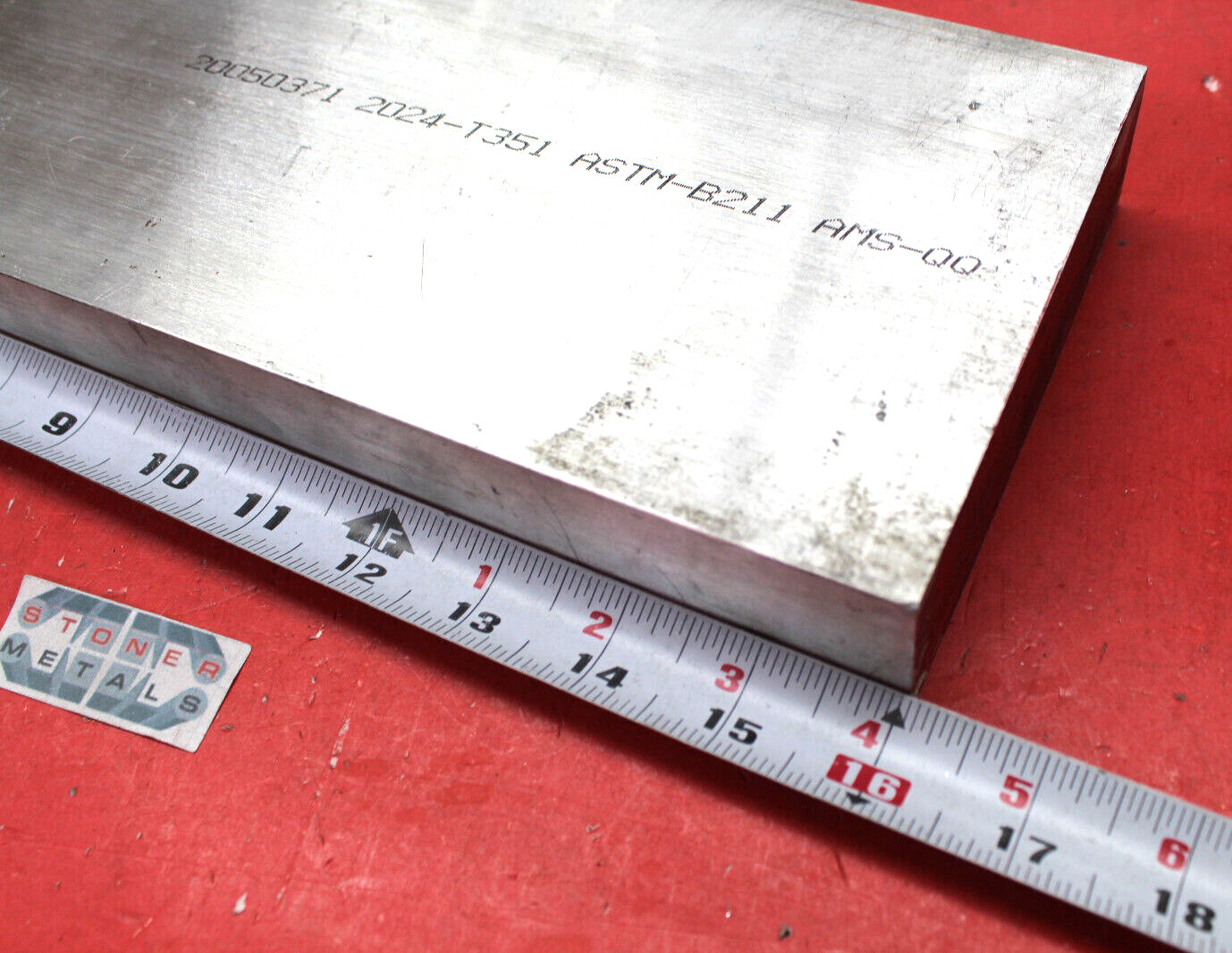 1-1/2″ X 5″ ALUMINUM 2024 T351 Extruded BAR 16″ long Solid Stock PC