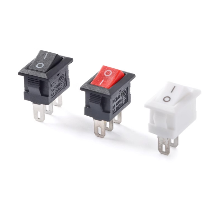 10x15mm 2 / 3 Pin SPST Small Rectangular Rocker Switch ON-OFF Boat Rocker Switch