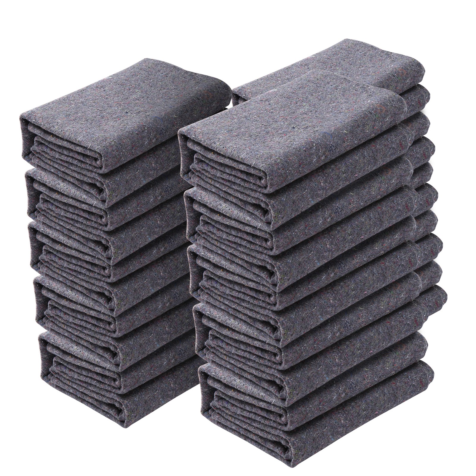 VEVOR Moving Blankets Packing Blankets 72″ x 54″ Furniture Pads 12-Pack 21 lb/dz