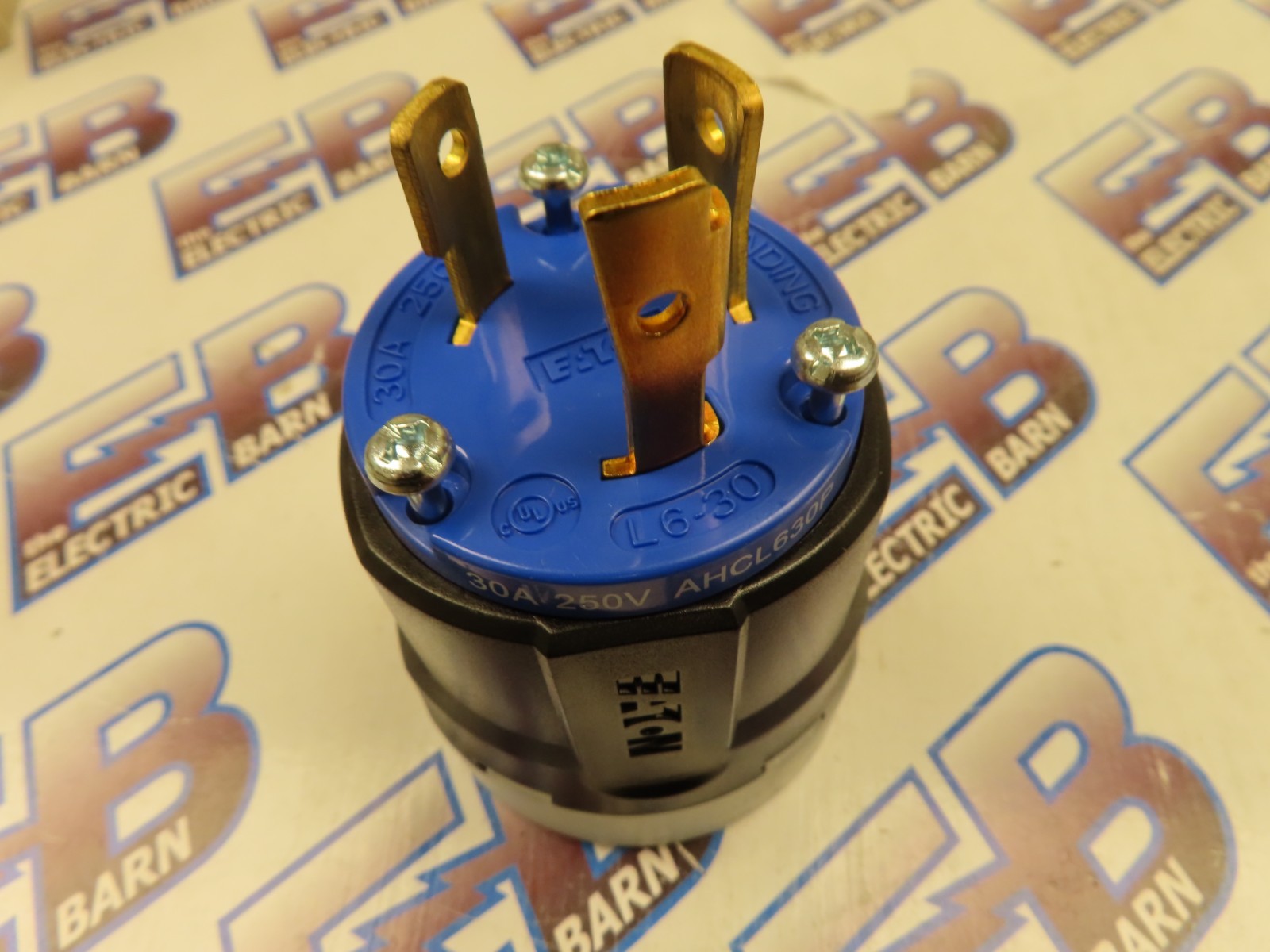 Eaton AHCL630P Twistlock Plug 30 Amp 250 Volt 3W Blue L6-30P -NEW-B