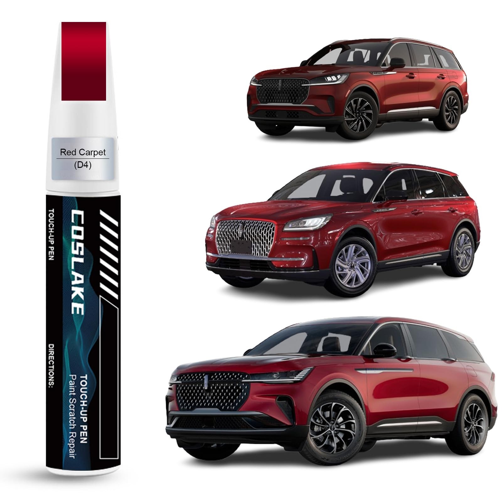COSLAKE Car Touch Up Paint(Red Carpet(D4)) for LINCOLN, Car Paint Scratch Rep…