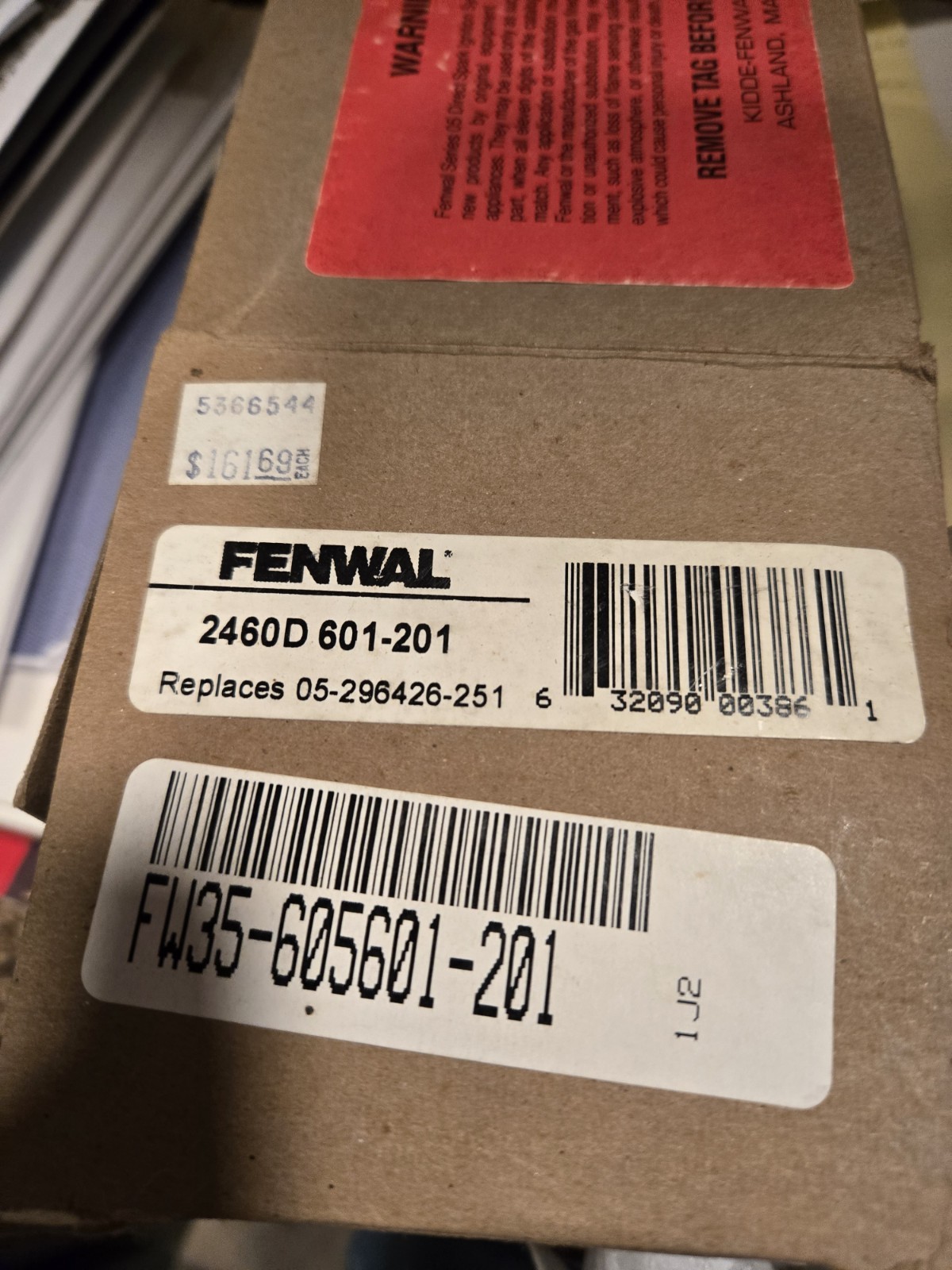 FENWAL 2460D 601-201 Direct Spark Ignition Control (511)
