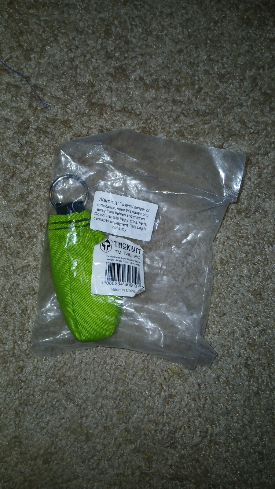 THORIUM- ARBORIST-OUTDOOR THROW WEIGHT-16 OZ-NEW- BRIGHT GREEN