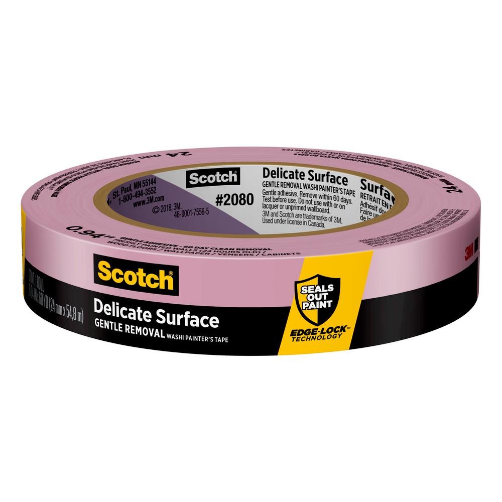 Scotch Delicate Surface Painter’s Tape (2080): 0.94 in. x 60 yds. (Purple)