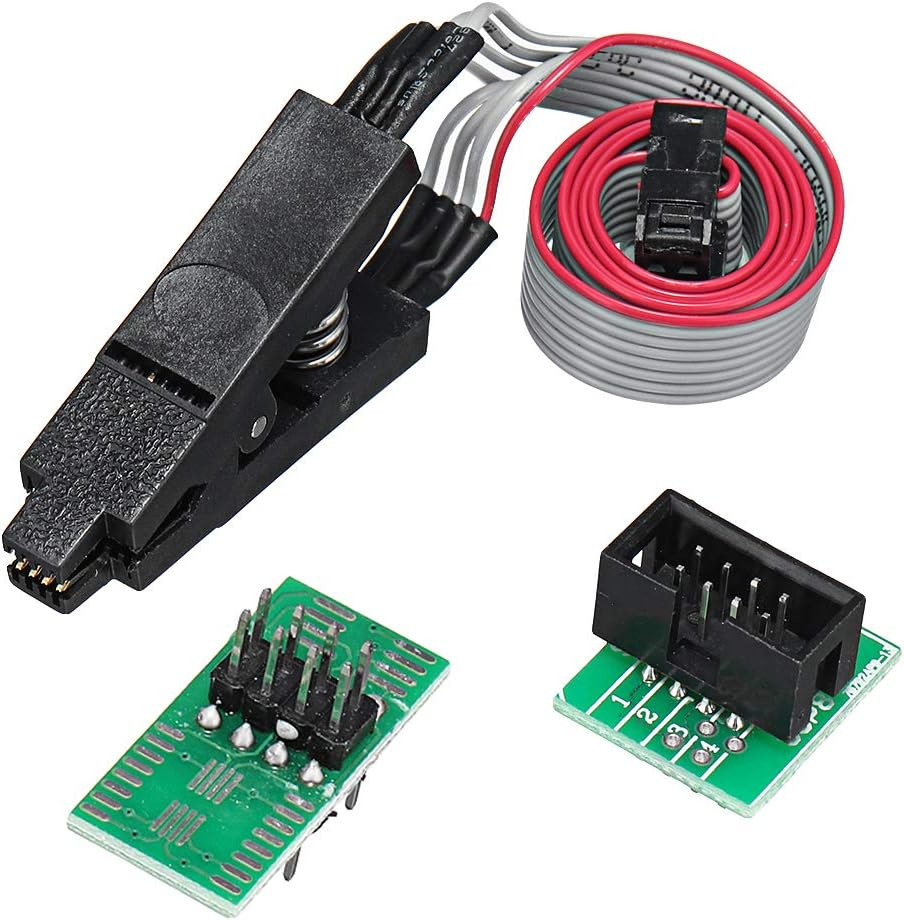 EEPROM BIOS USB Programmer CH341A + SOIC8 Clip + 1.8V Adapter + SOIC8 Ad Hot
