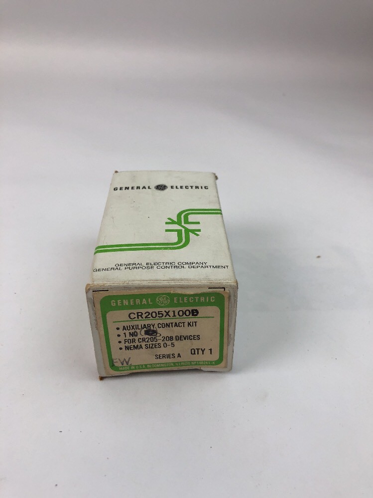 GE CR205X100D AUXILIARY CONTACT KIT FOR CR205-208 DEVICES NEMA SIZE 0-5