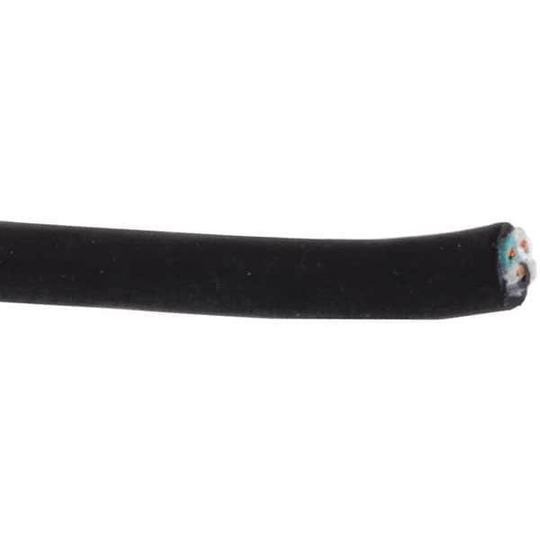 Zoro Select E3616 Portable Cord, Sjoow, 14 Awg, 4 C, Black, Rubber, Stranded,,