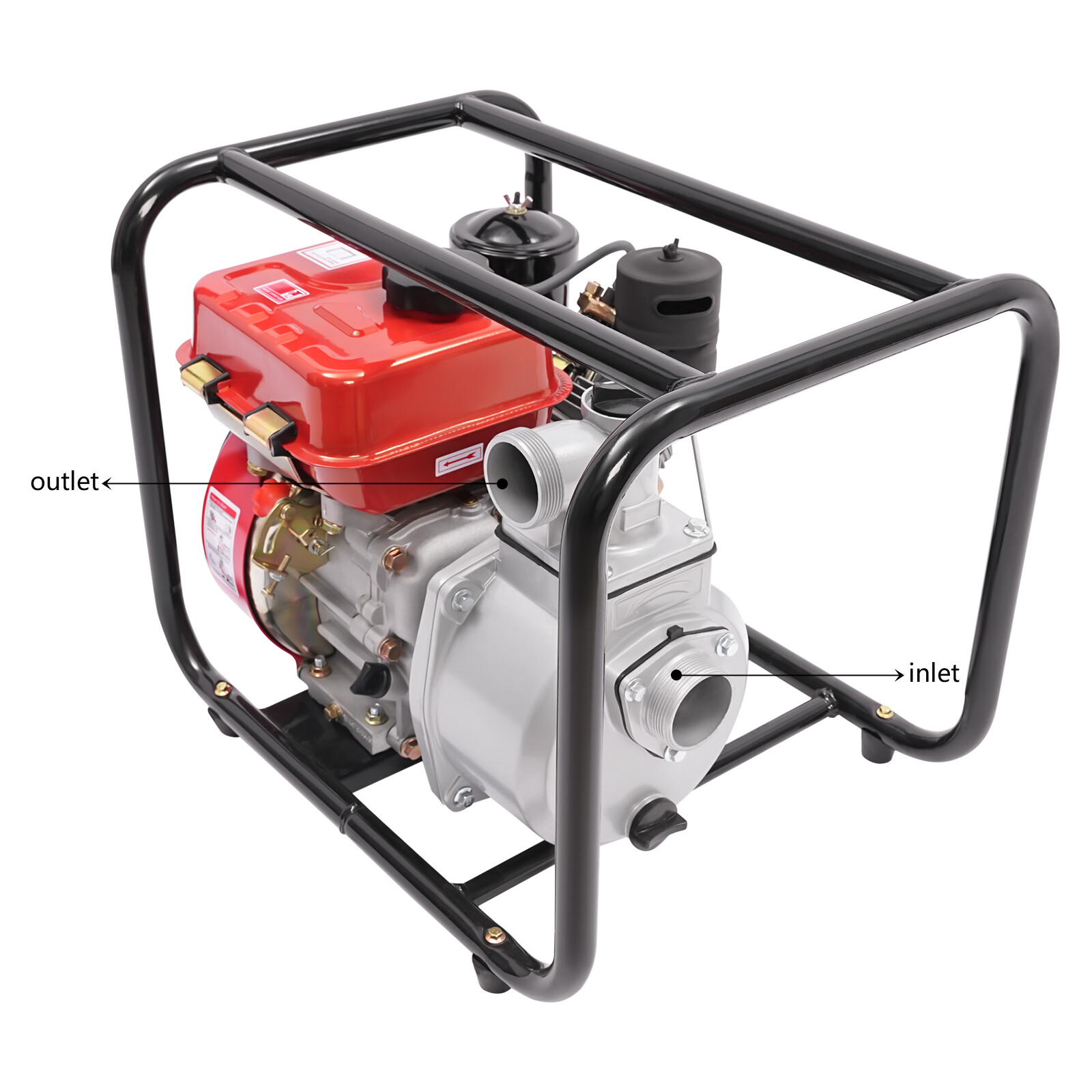 196CC 4-Strok Diesel Water Pump 2.3 kW Air Cooling Water Transfer Pump Modern