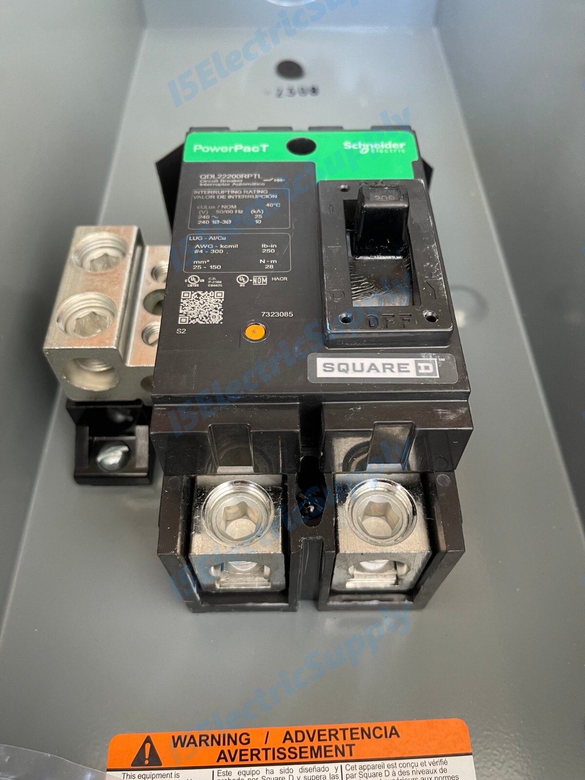 200 Amp Outdoor Main Breaker Panel / Service Disconnect Square D Q2200MRBE