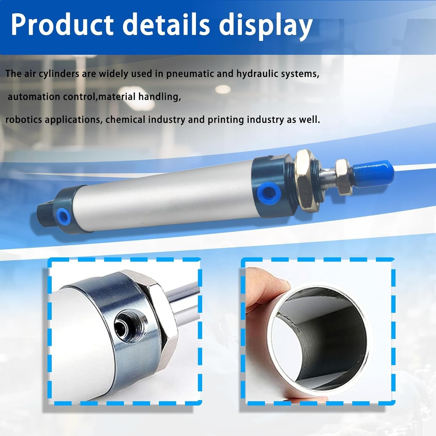 MAL25x125 Mini Pneumatic Air Cylinder 25x125mm Single Rod Double Acting Part