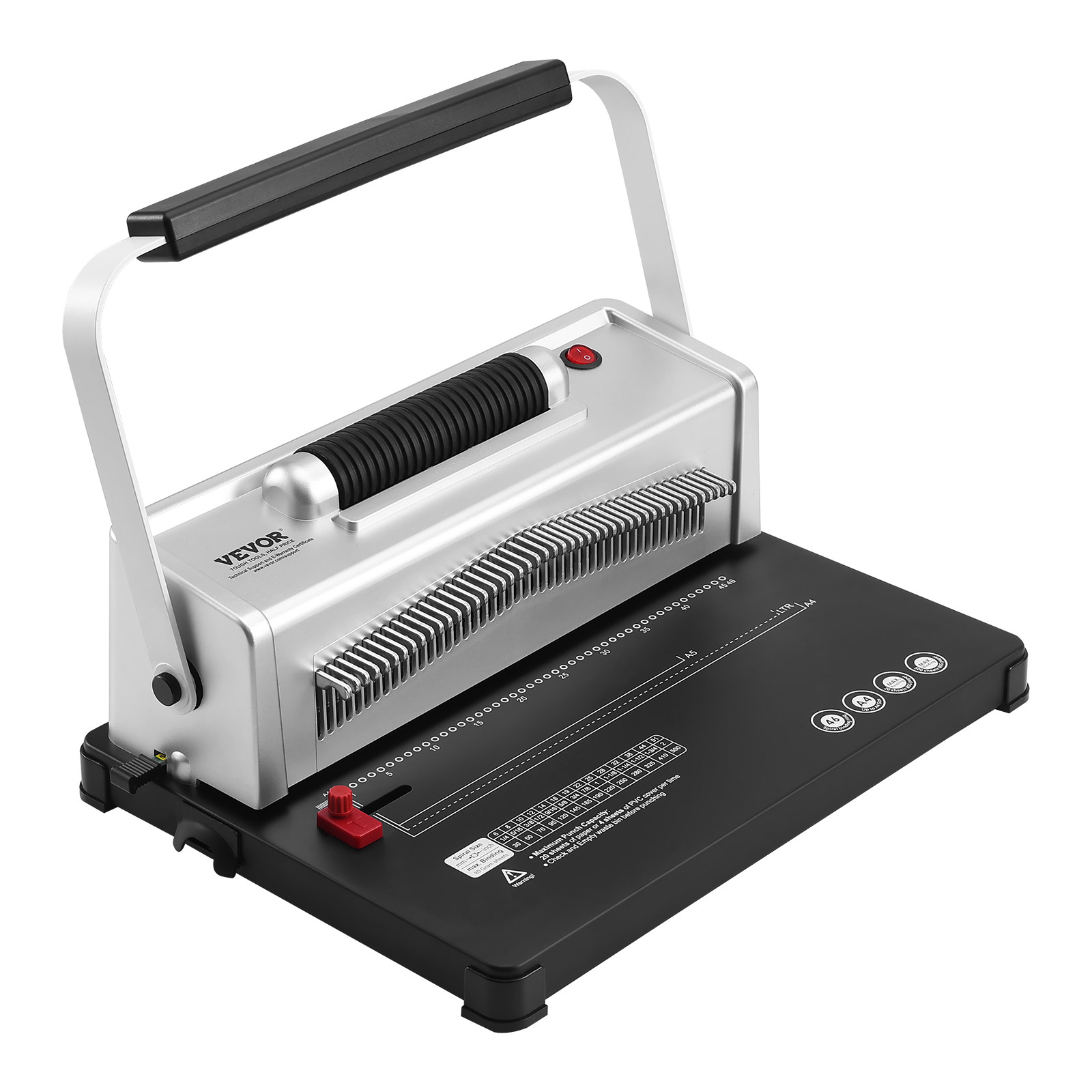 VEVOR Coil Spiral Binding Machine Book Maker Electric Binding 100 Binding Spines