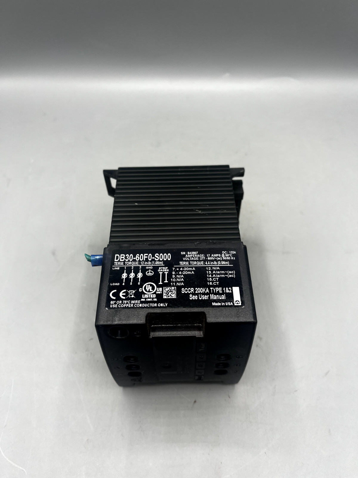 Watlow – DB20-60F0-S000 – Power Controller – NEW
