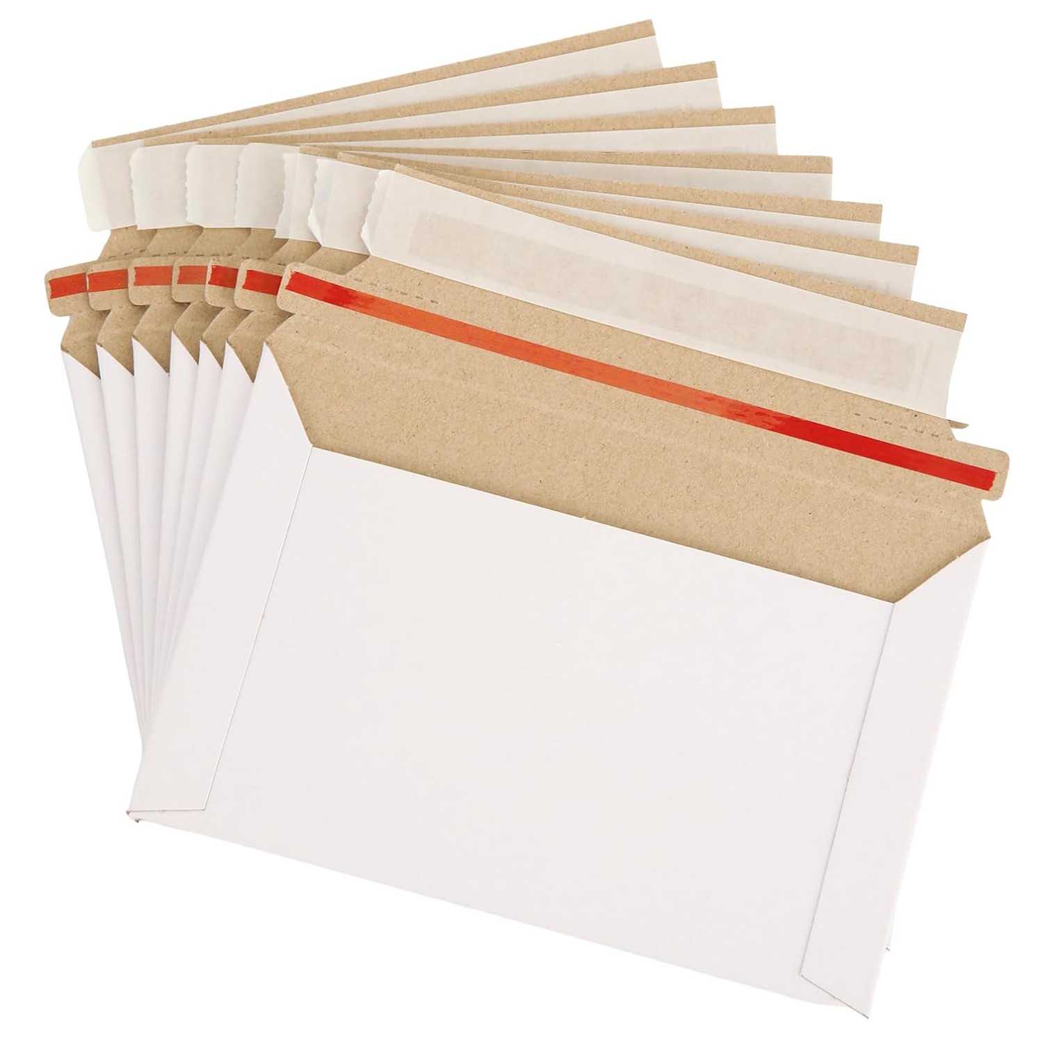 50-200 PCS 6.5″ x 4.5″ RIGID PHOTO SHIPPING FLATS CARDBOARD ENVELOPE MAILERS USA