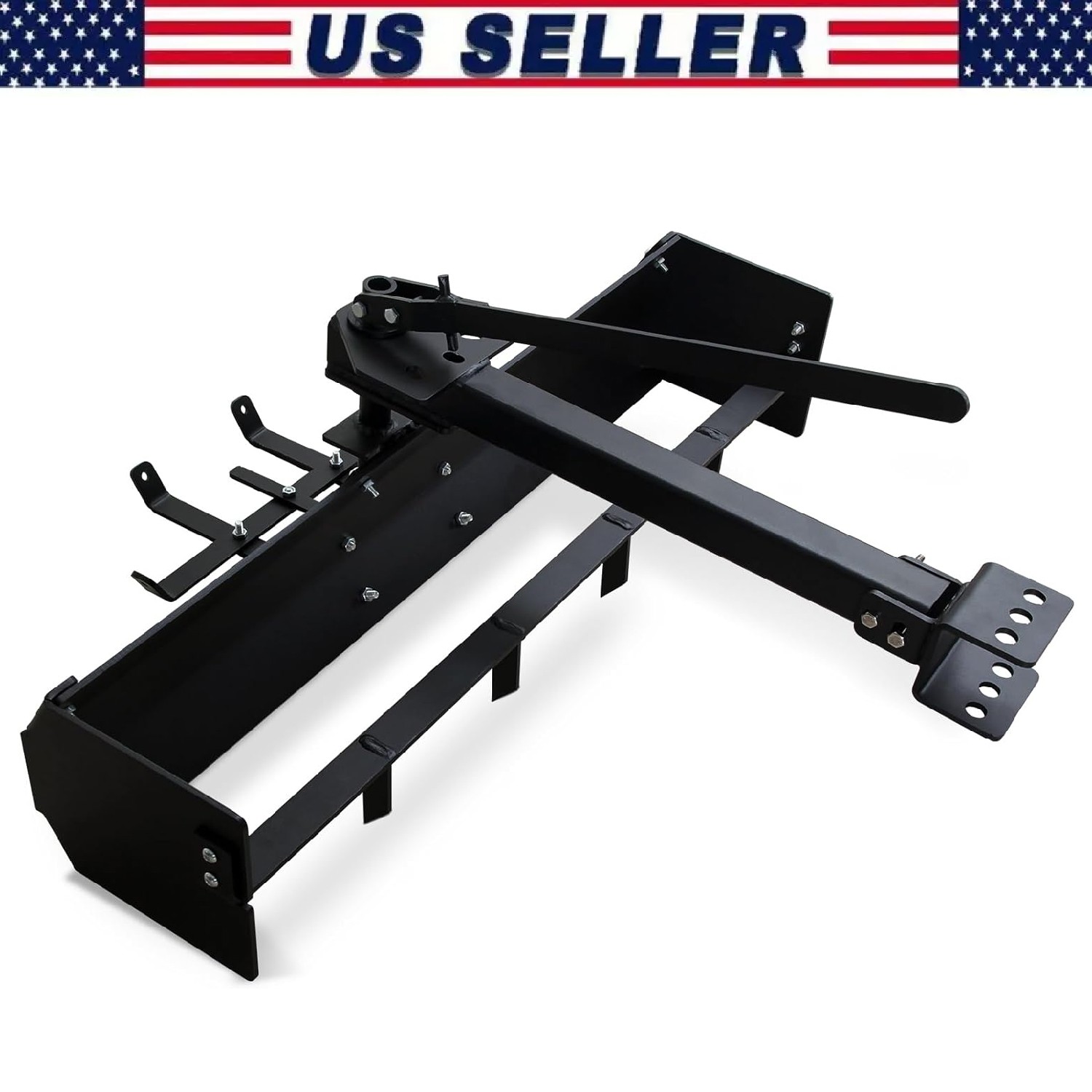 42″ Hitch Tow Behind Box Scraper Fit for ATV UTV Grader, Lawn Tractor Attachment