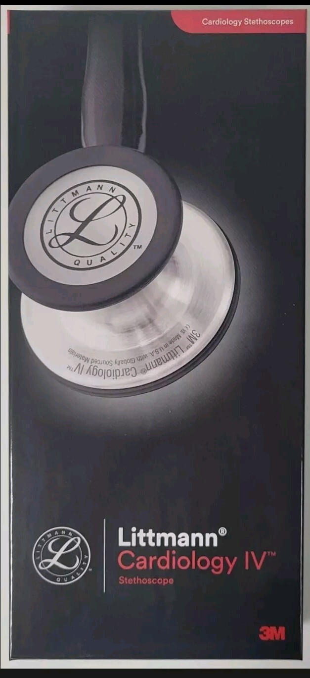 New 3M Littmann 6152 Cardiology IV Stethoscope 27in. Black
