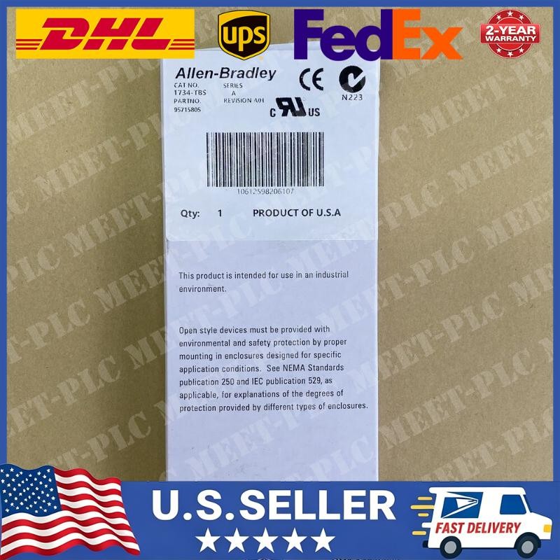 New Sealed Allen-Bradley 1734-TBS POINT I/O Module Terminal Base 1734TBS
