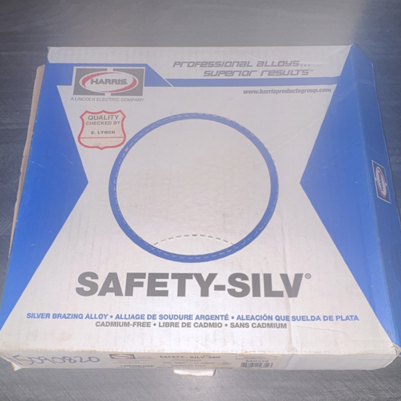 Harris Safety-Silv 50N Silver Brazing Alloy 3/64 in Cadmium Free 50N250