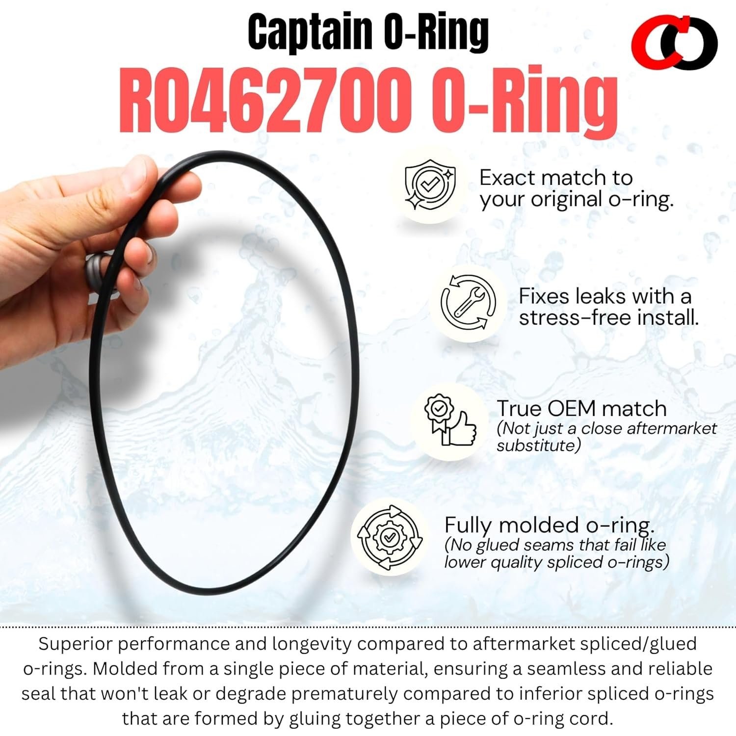 R0462700 Tank O-Rings for Jandy Zodiac CS100 CS150 CS200 CS250 Filter (2 Pack)
