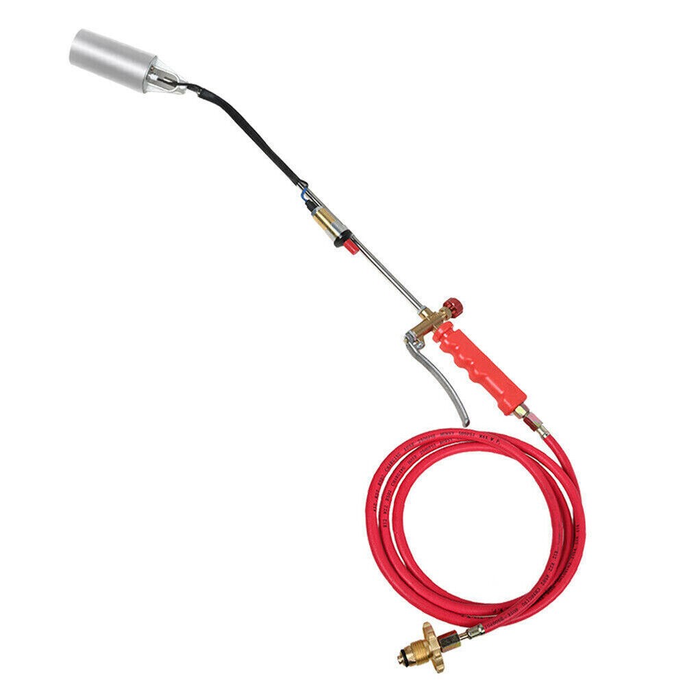 Portable Propane Torch Weed Burner Ice Snow Melter Outdoor Flame Thrower w/ Hose