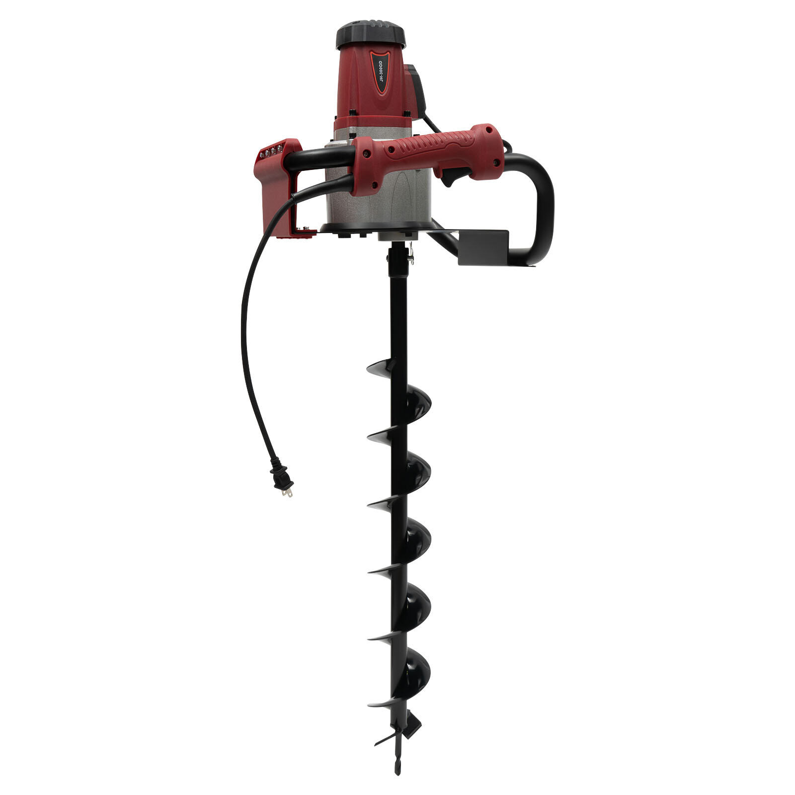 1.6HP 200rpm Powerful Electric Corded Digger Post Hole Auger 2 Drill Bit 1500W