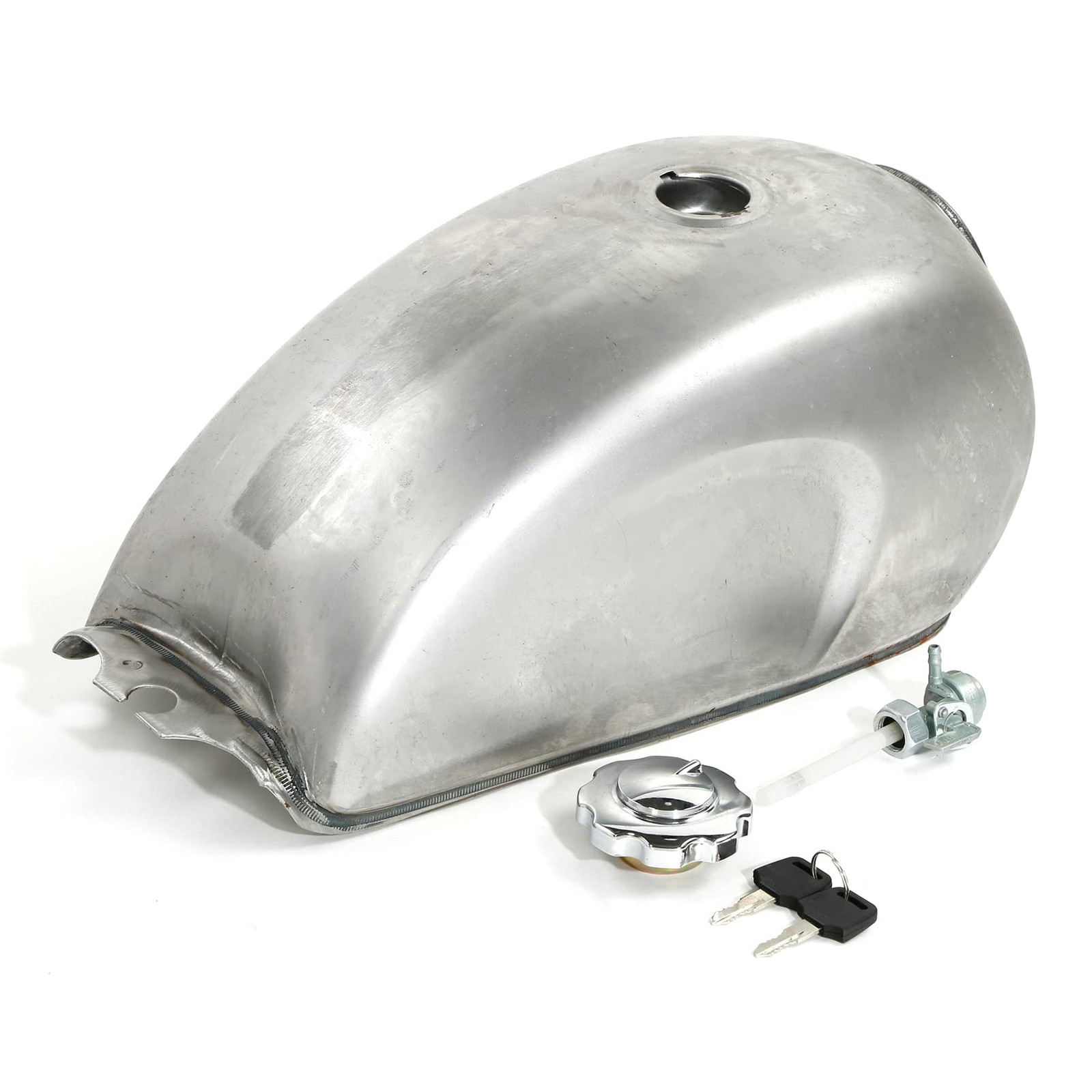 BriSunshine Iron Gas Fuel Tank 9L/2.4 Gallon Gas Tank Fit for honda CD CG GL