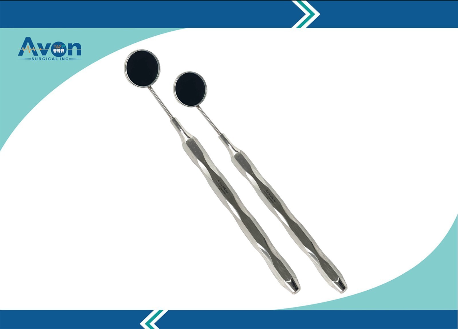 1 EA Lightweight Dental Mouth Mirror #5 W/ Hollow Handle – German Stainless
