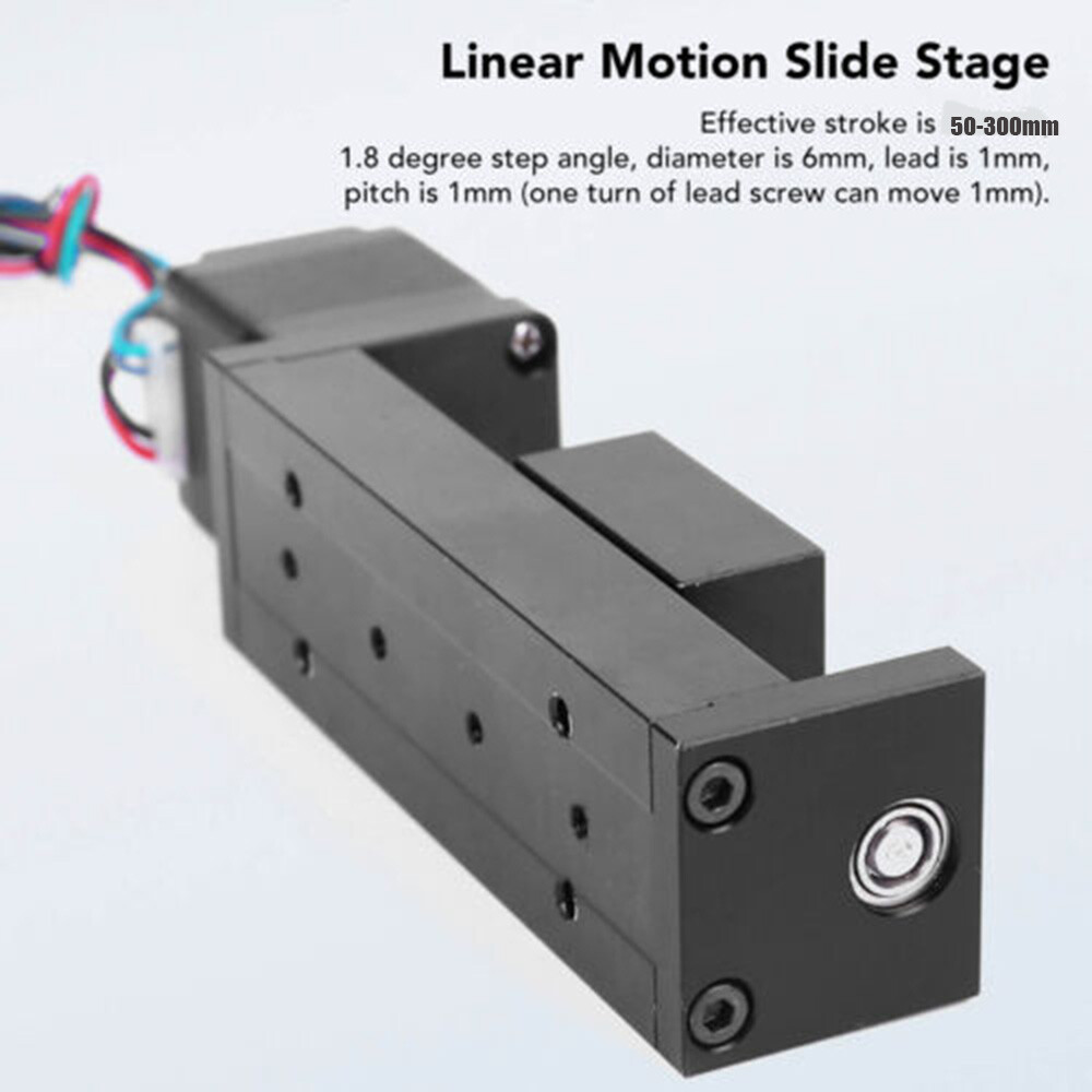 50mm Mini CNC Slide Table Linear stage 1mm Pitch 0.07Nm NEMA11 stepper motor Kit