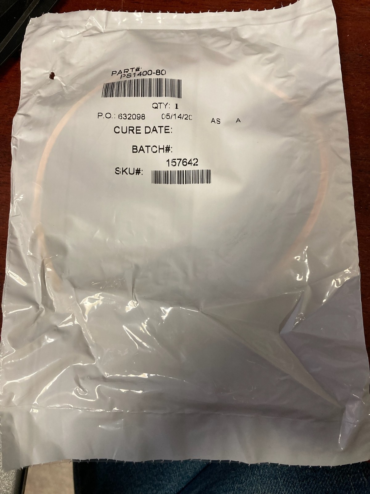 PS1400-80 Piston Seal 5.000″ OD x 4.606″ ID Glass Filled PTFE Hydraulic Ring