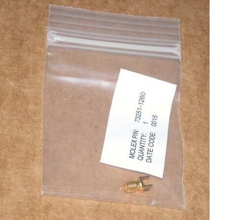 10 Molex SMA Gold Plated Surface Mount PCB Connectors 73251-1260 smt of 73391-00