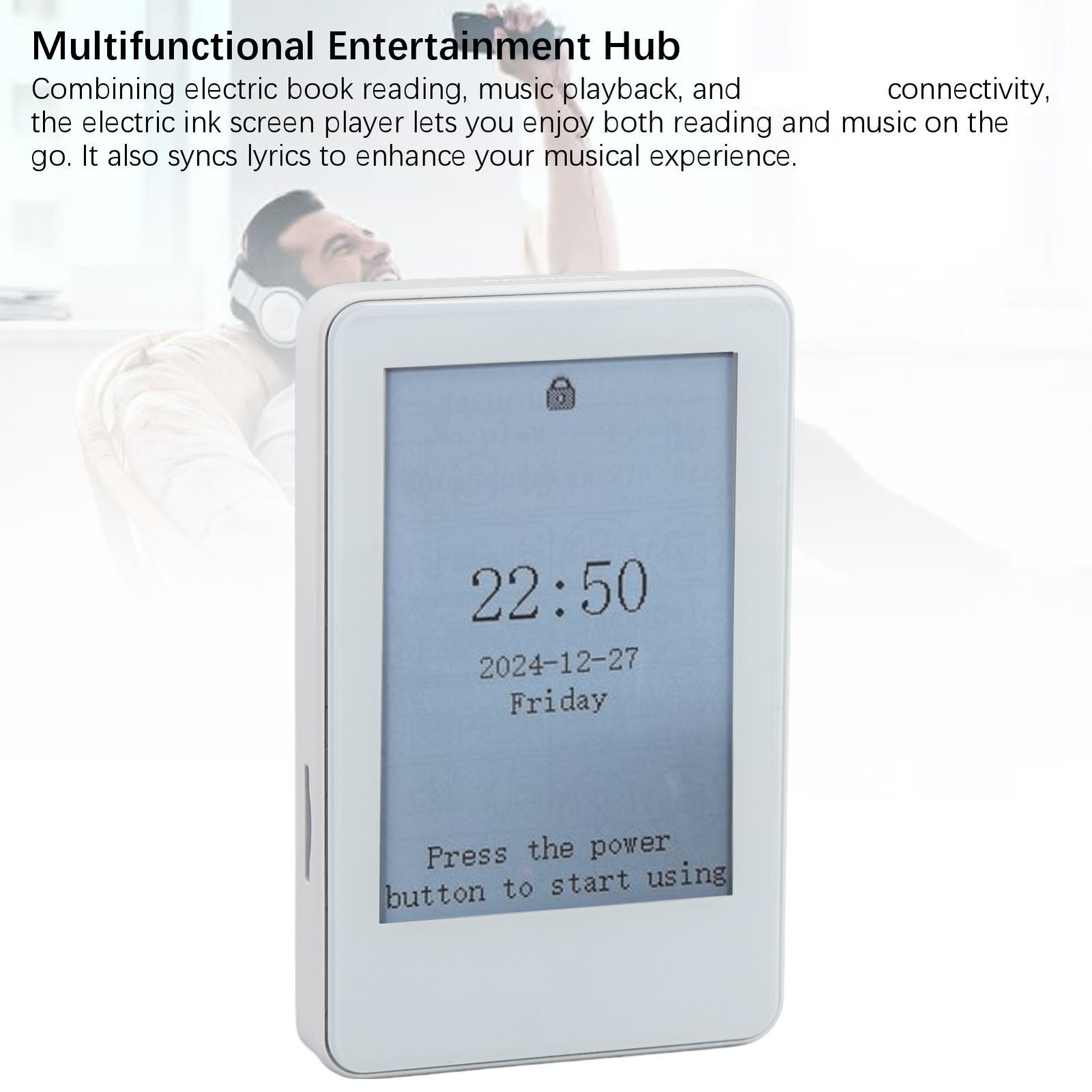 Electric Book Reader Portable 2.7 Inch Ink Screen Portable Electric Reader XDFM