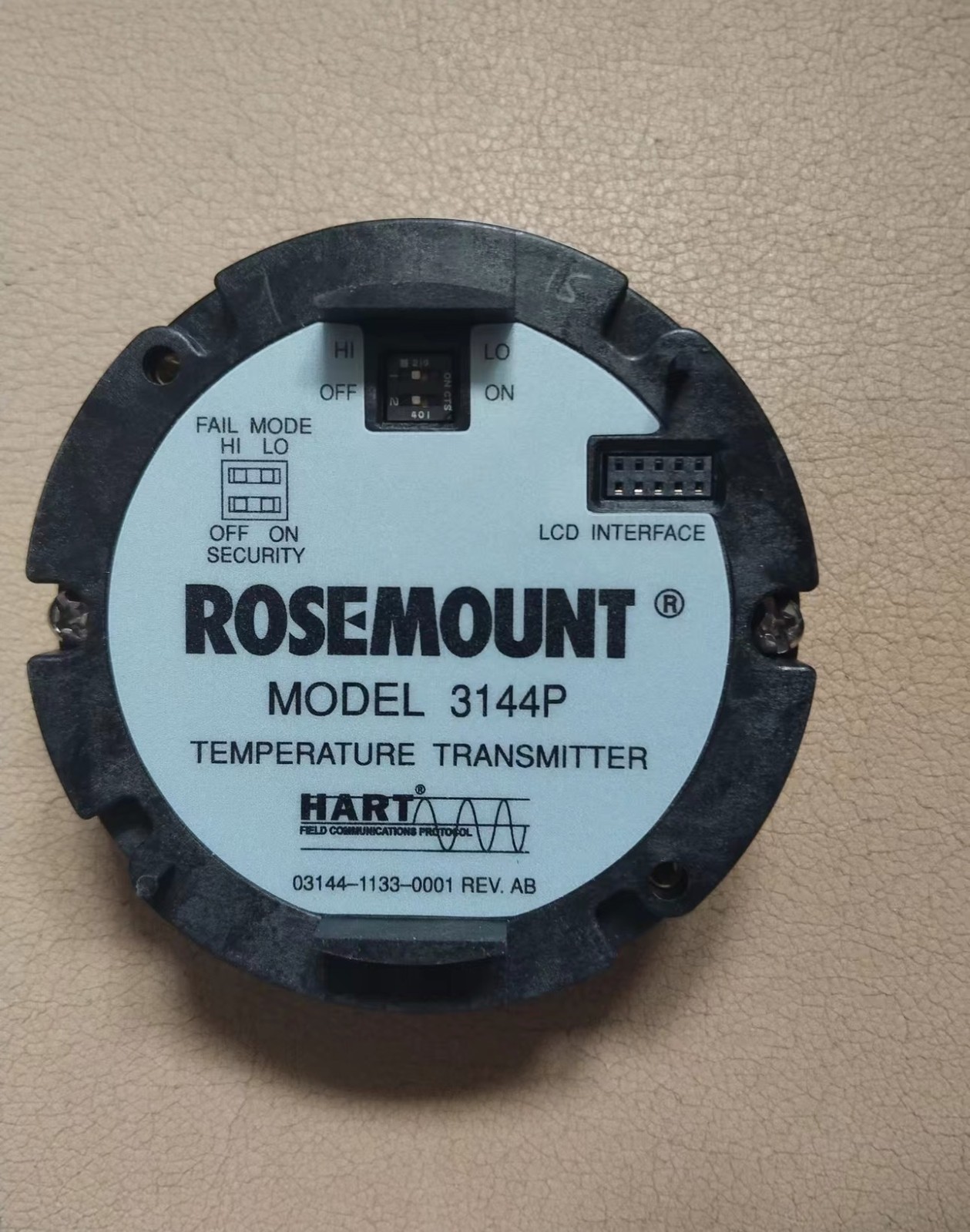 1 Rosemount Model 3144P Hart Transmitter Module 03144-1133-0001 Stainless USED