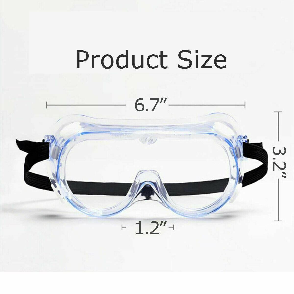 1PC Sealed Anti Fog Clear Safety Goggles Glasses Wildfire Anti Smoke and Dust