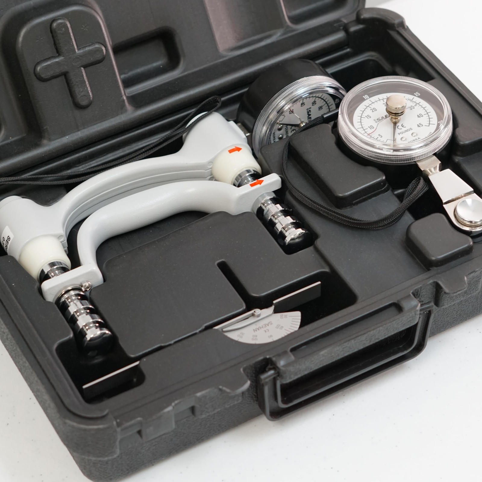 Hand Evaluation 3 Piece Kit – Dynamometer, Pinch Guage, Finger Goniometer