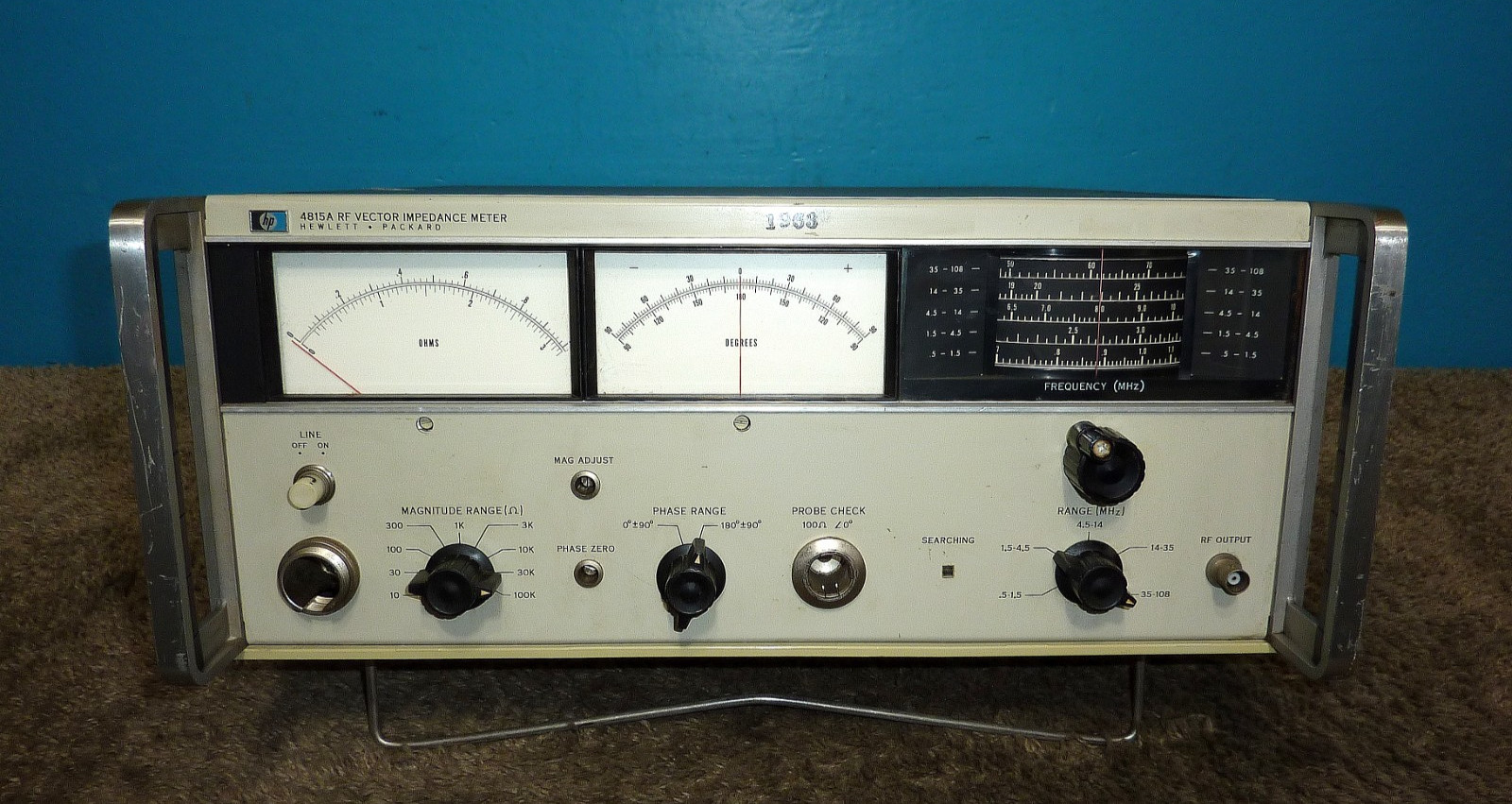 HP Hewlett Packard 4815A RF Vector Impedance Meter-