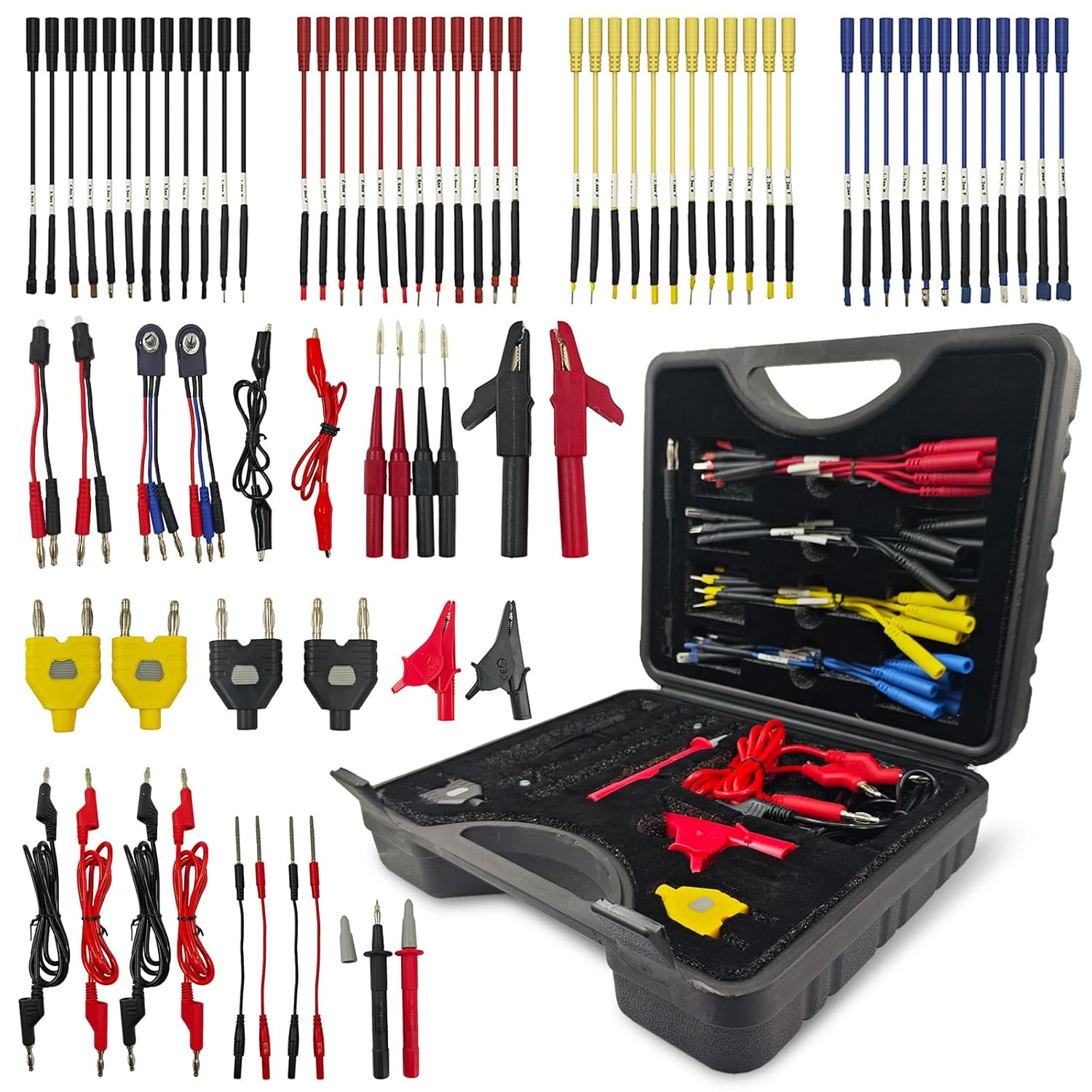 76 PCS Automotive Test Lead Kit for Car Diagnostics – Multimeter Accessories