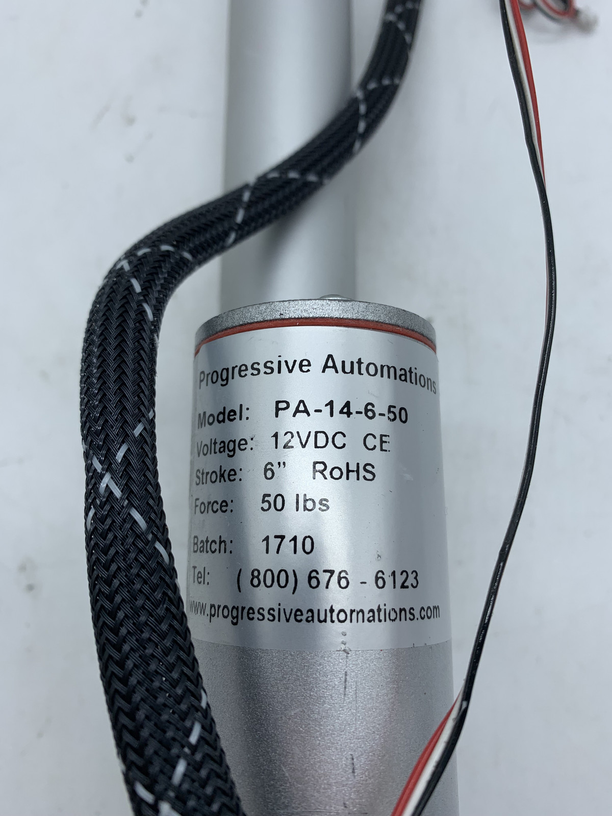 Progressive Automations PA-14-6-50 12v Dc 6″ 50Lbs Mini Electric Linear Actuator