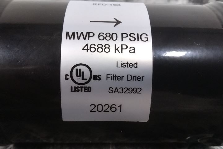 Ranco RFD-163 19 Pk Liquid Line Filter Drier