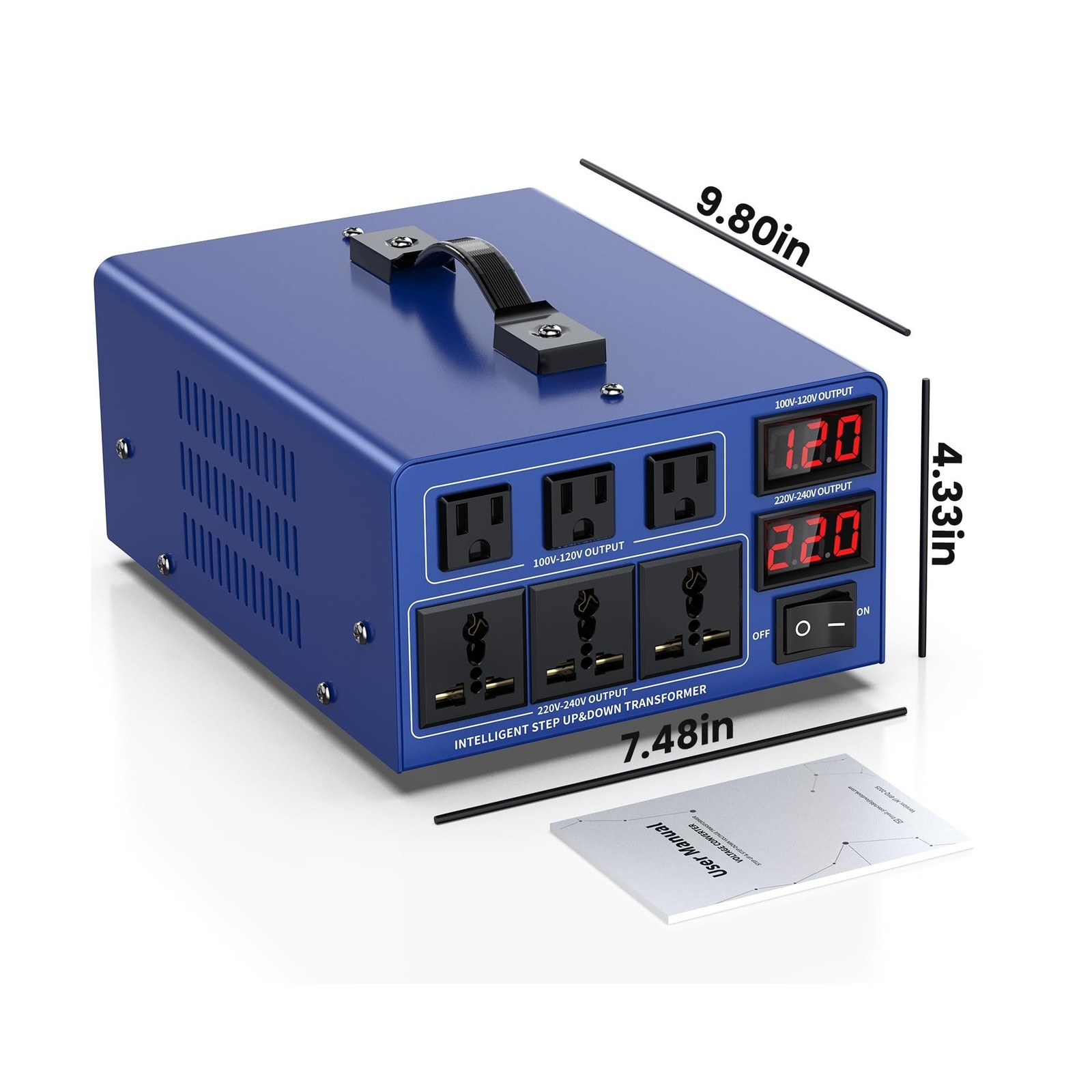 6000 watt Voltage Conversion Transformer Heavy-Duty Step-up/Step-Down AC 110V…