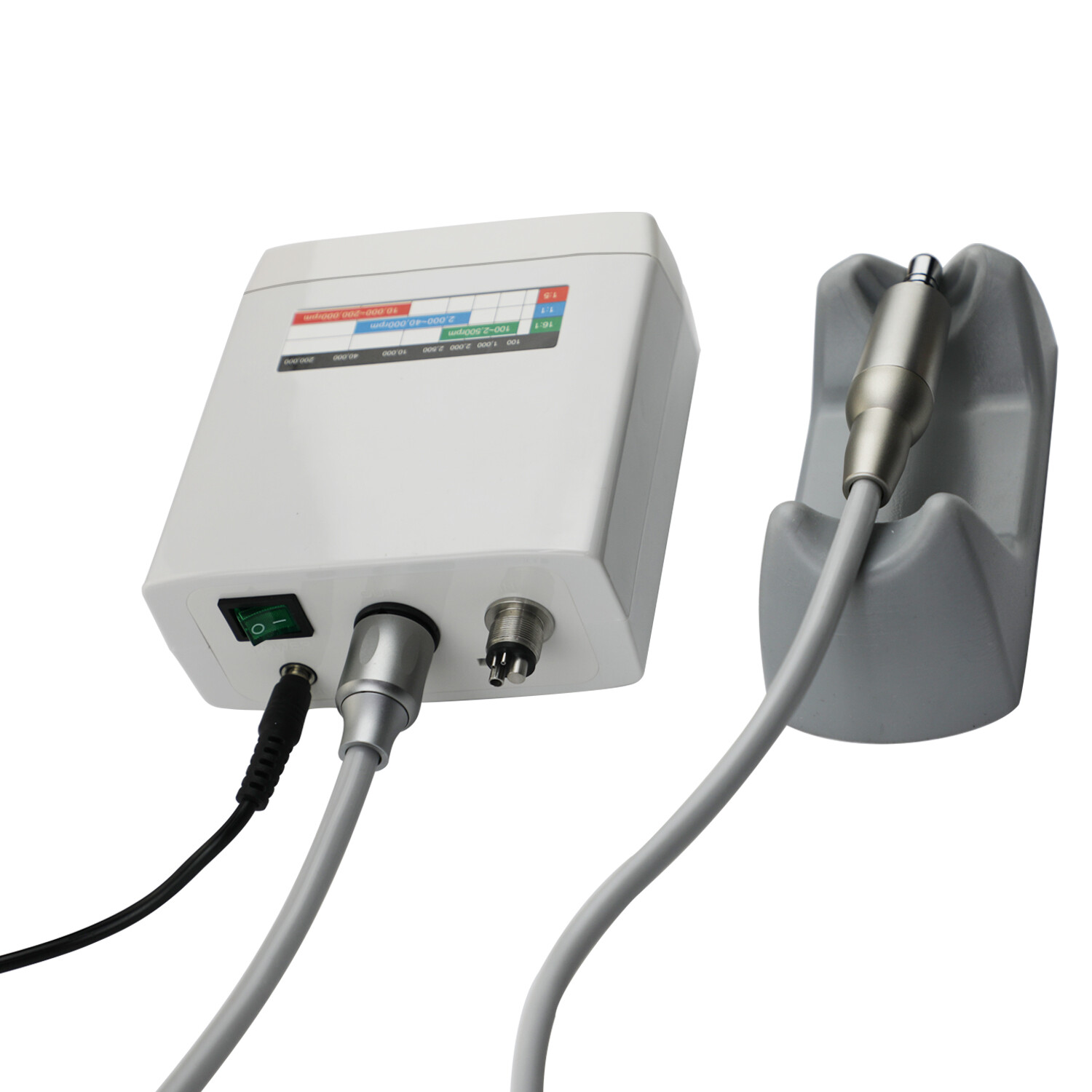 CICADA Dental Electric Motor + 1:1 Fiber Optic Handpiece LOW SPEED Contra Angle