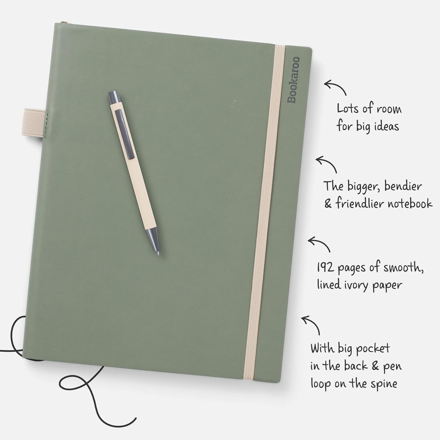 IF Bookaroo Bigger Things Notebook Journal – Purple