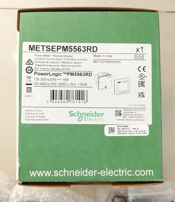 1PC- Schneider METSEPM5563RD power meter PowerLogic PM5563RD, 2 ethernet- NEW