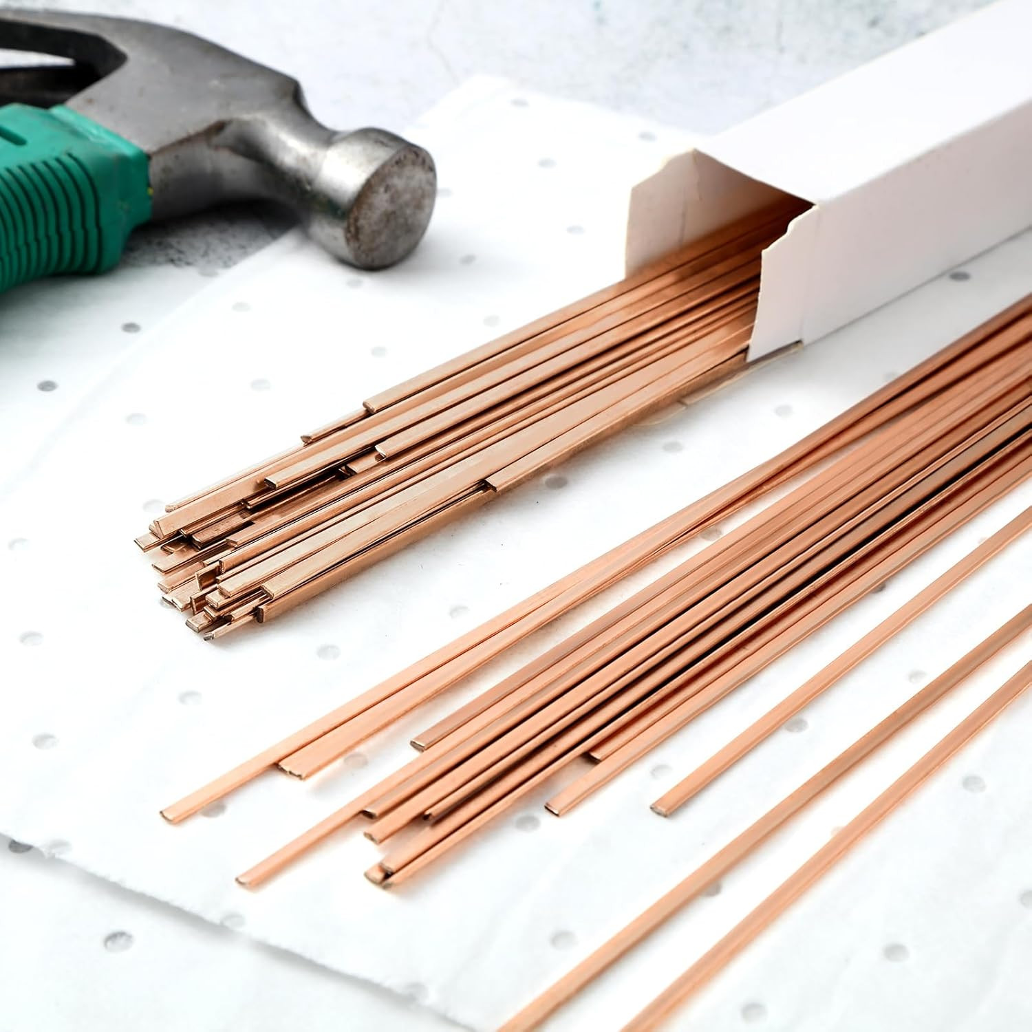 40 Sticks Brazing Rods AWS Bcup-5 15% Silver Solder Phos Copper Brazing Alloys F