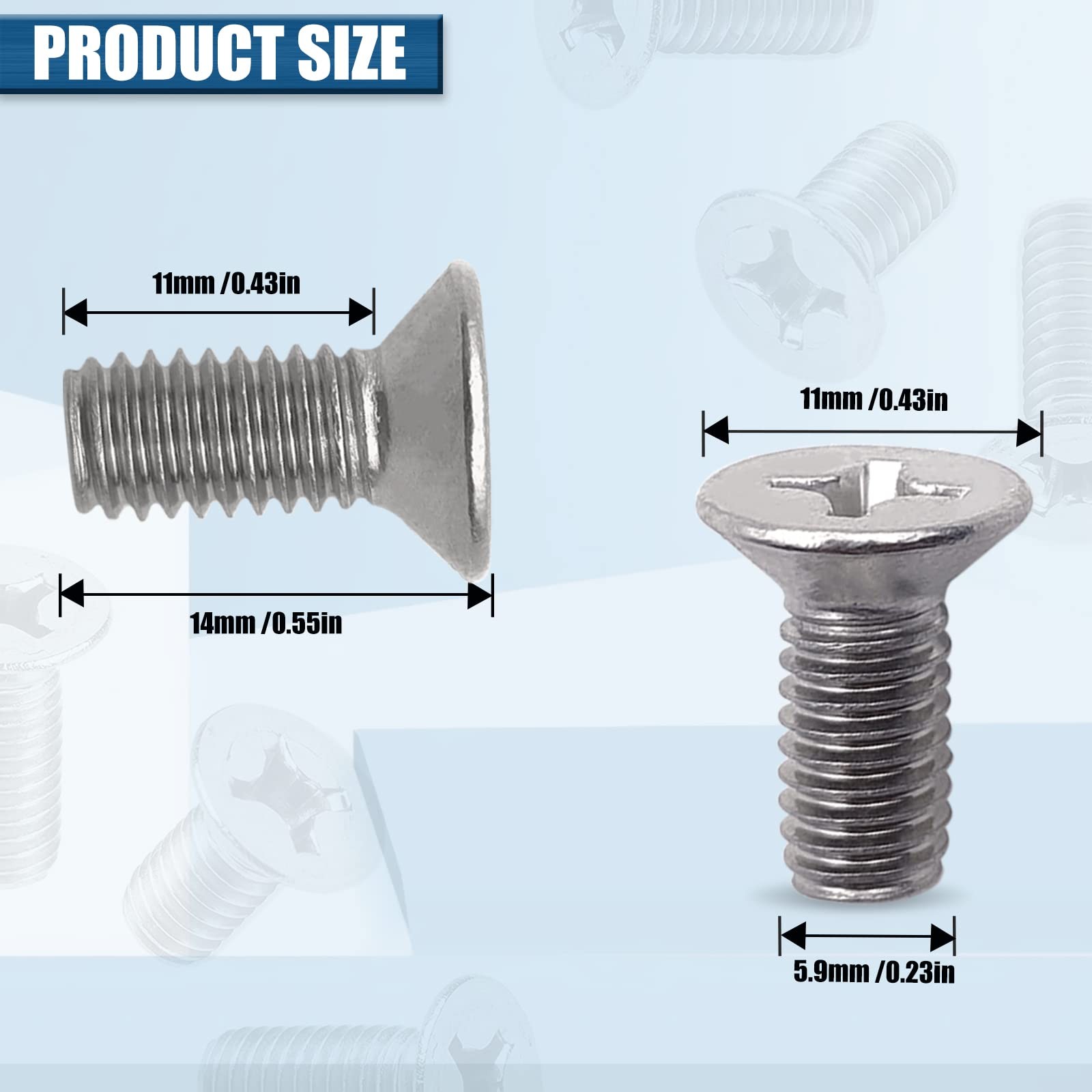 8PCS Stainless Steel Brake Disc Rotor Screws Set For Honda Acura Hyundai Kia