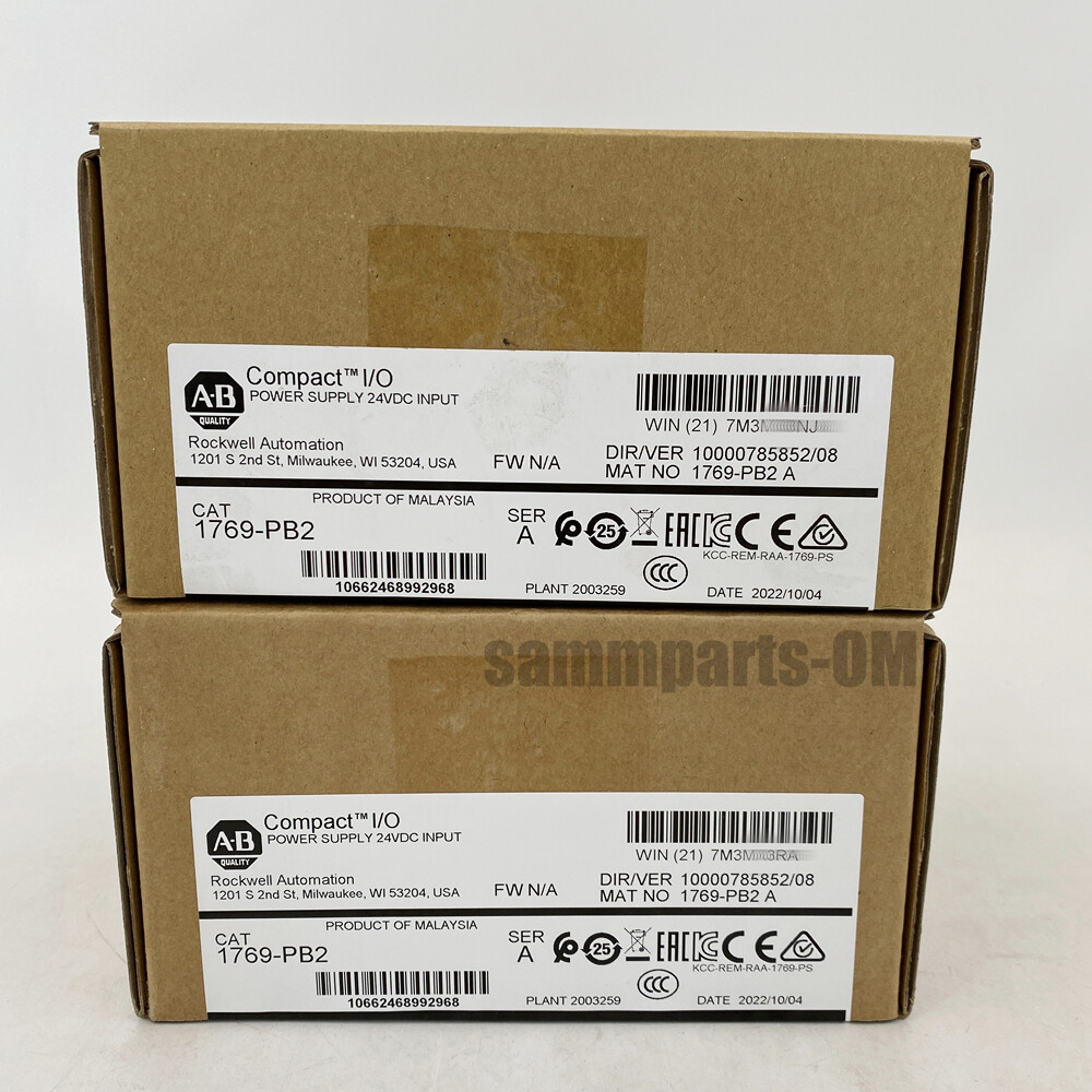 AB 1769-PB2 / A CompactLogix DC 2A/0.8A Power Supply 1769PB2 New Factory Sealed